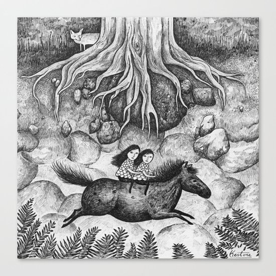 Sisters Canvas Print