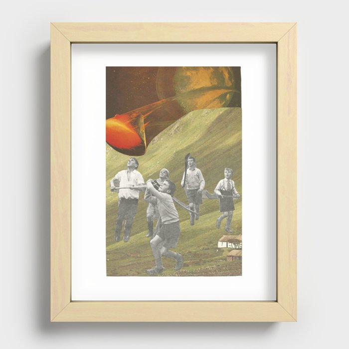 space games Recessed Framed Print