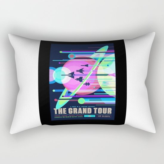 Grand Tour - NASA Space Travel Poster (Alternative) Rectangular Pillow
