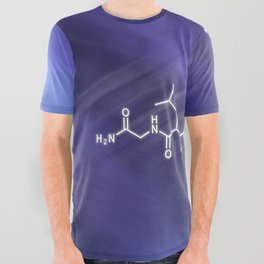 Oxytocin Hormone Structural chemical formula All Over Graphic Tee