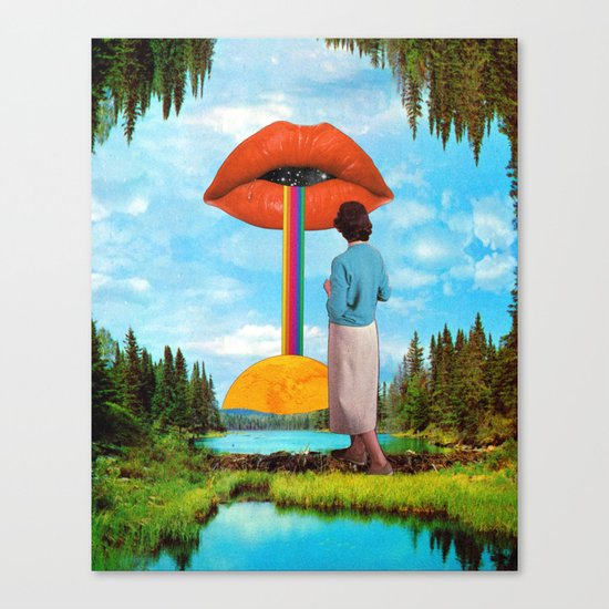 Lips Rainbow Canvas Print By Trasvorder Society6