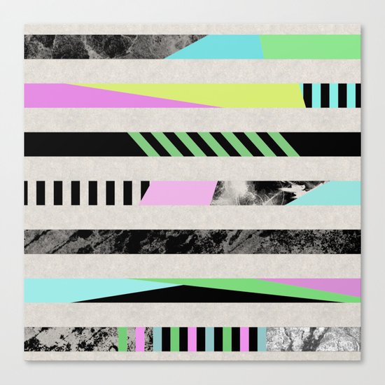 Crazy Lines - Pop Art, Geometric, Abstract Style Canvas Print