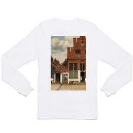 Johannes Vermeer "View on Houses in Delft (also known as 'The Little Street')" Long Sleeve T-shirt