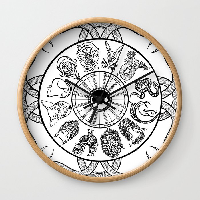 chinese zodiac Wall Clock
