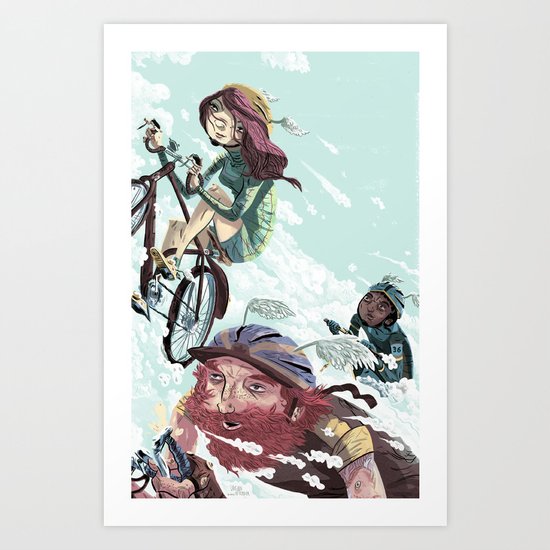 Bikes Not Bombs Art Print