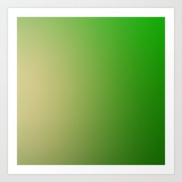 30 Green Gradient Background 220713 Minimalist Art Valourine Digital Design Art Print