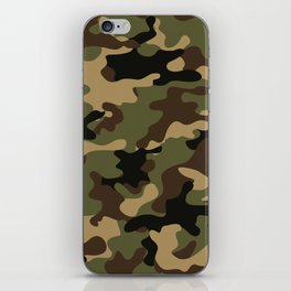 vintage military camouflage iPhone Skin