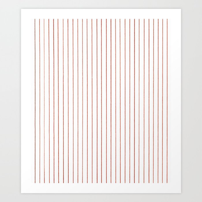 orange stripes Art Print