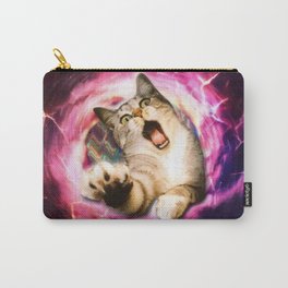 Galaxy Cat Hole Carry-All Pouch