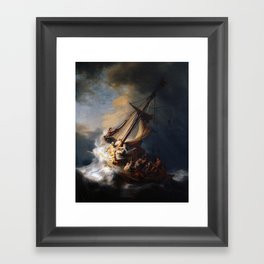 The Storm on the Sea of Galilee, Rembrandt Framed Art Print