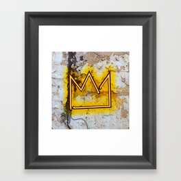 Crown “B” – NEON Framed Art Print