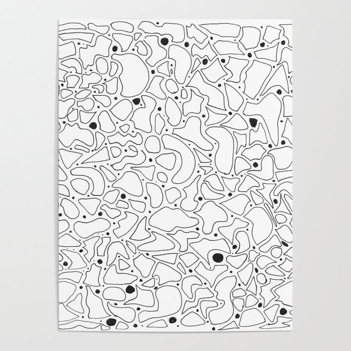 Abstract Doodle Dance Poster