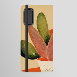 Mid Century Succulent Illustration Android Wallet Case