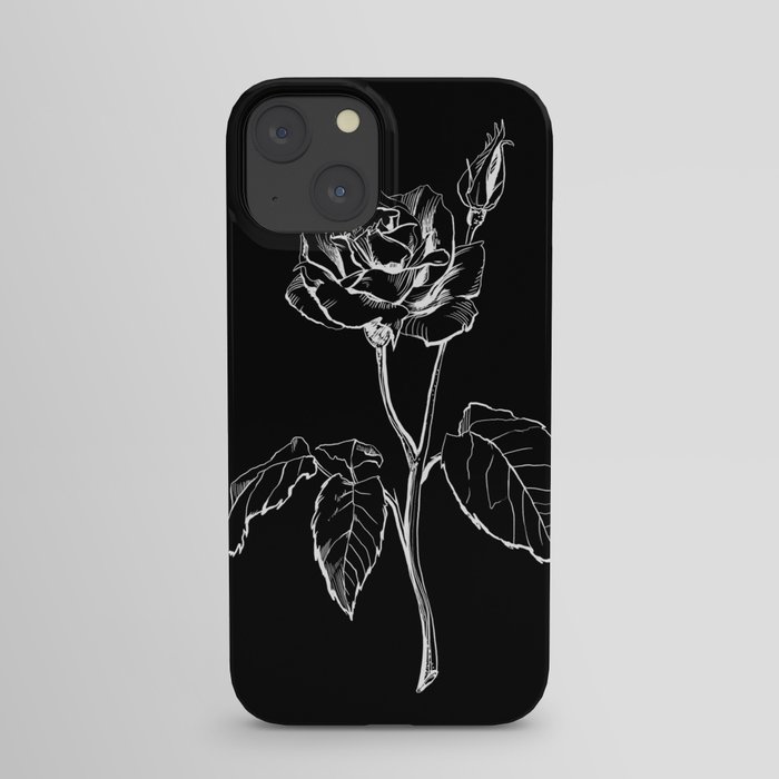 Black Rose iPhone Case