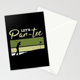 Let's Par-tee Golf Pun Stationery Card