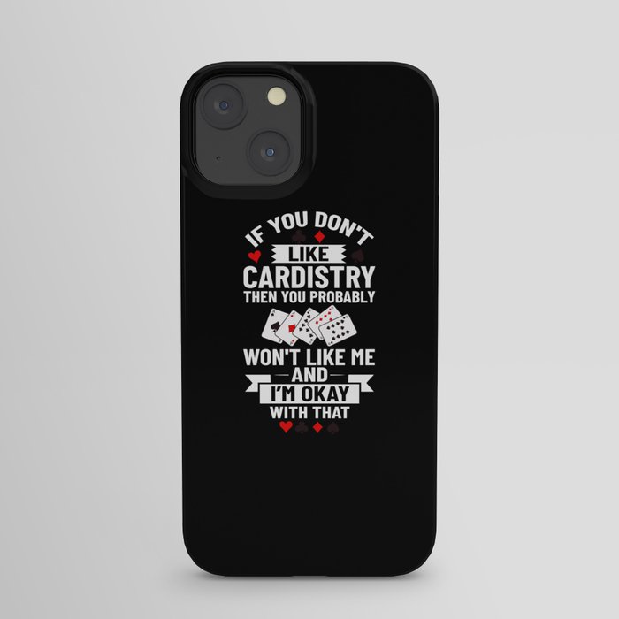 Cardistry Deck Card Flourish Trick Playing Cards iPhone Case