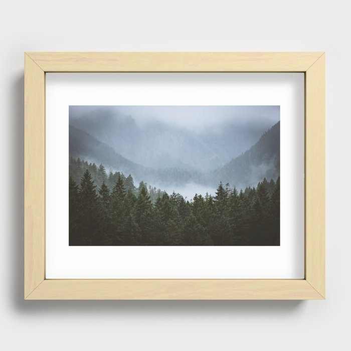 Olympic Mountain Adventures Recessed Framed Print