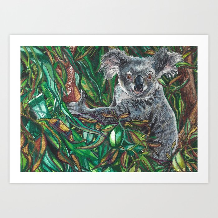 Koala Pause Art Print