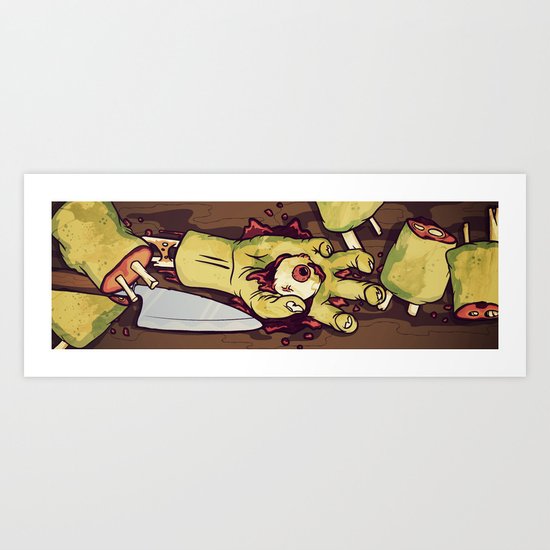 Zombie Sushi Art Print