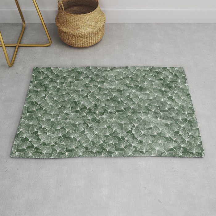 Ginkgo Biloba Love Rug by TheaDesign Society6