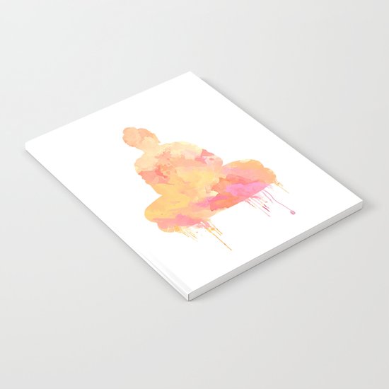 Buddha art illustration watercolor Notebook