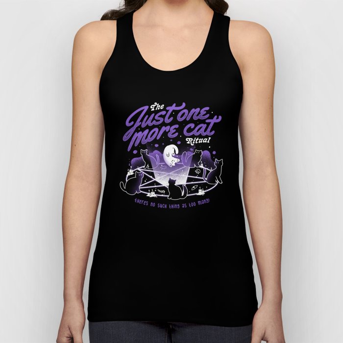 Just One More Cat Ritual - Cute Evil Cats Gift Tank Top