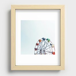 ferris wheel - balboa fun zone, newport beach, CA Recessed Framed Print