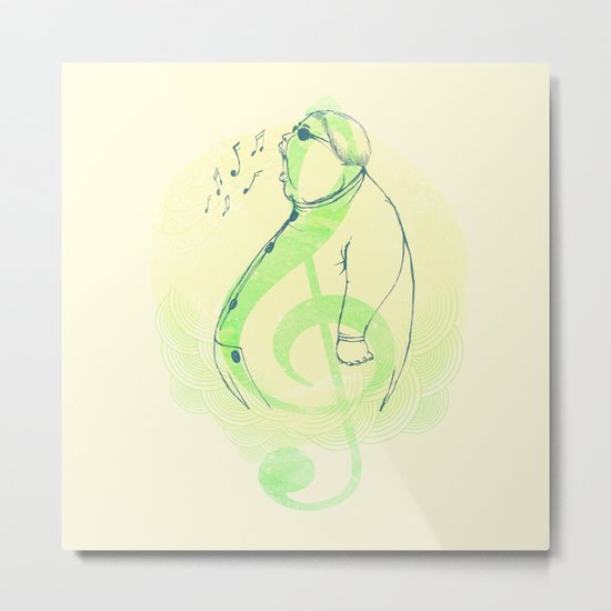 Color, Shape and Sound Metal Print