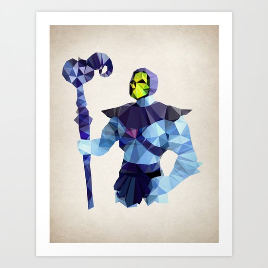 Polygon Heroes - Skeletor Art Print