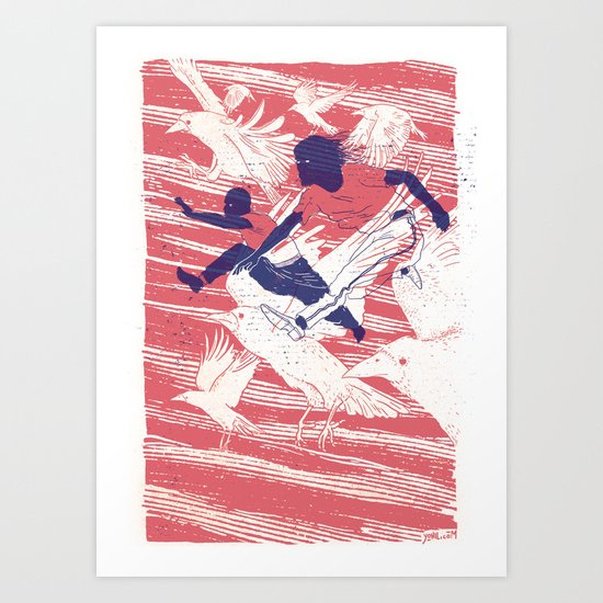 The Leap Art Print