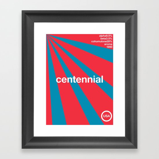 centennial//single hop Framed Art Print