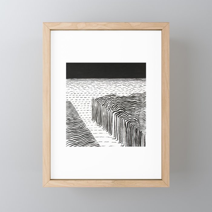 Cliffs Framed Mini Art Print