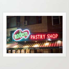 Modern Pastry Shop Boston MA North End Hanover Street Art Print