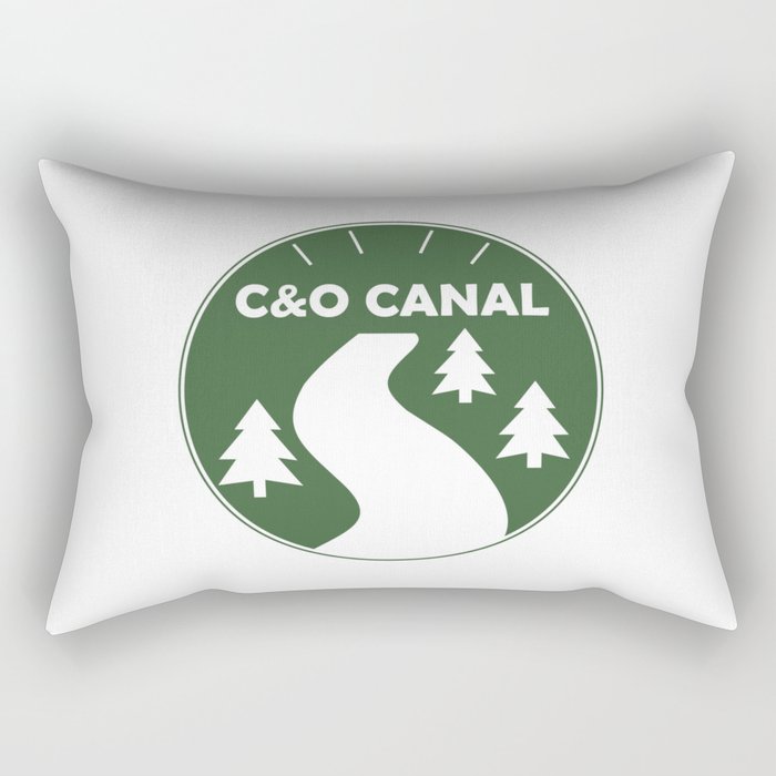 C&O Canal Towpath Rectangular Pillow
