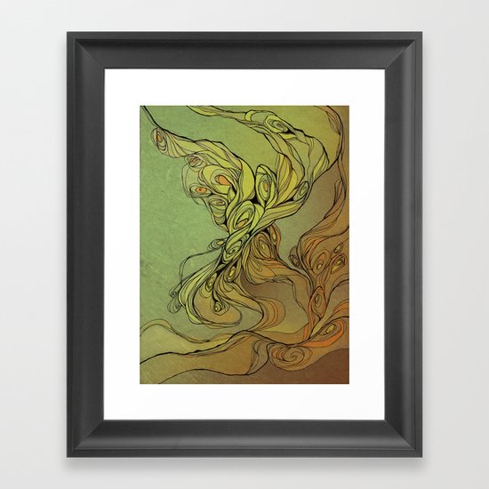 abstract floral composition Framed Art Print