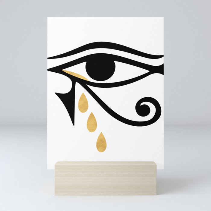 ALL SEEING CRY - Eye of Horus Mini Art Print