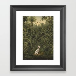 Dalmatian in a jungle Framed Art Print