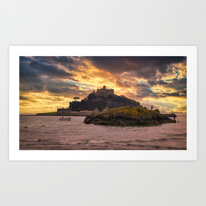 To the rescue at St Michaels Mount Art Print