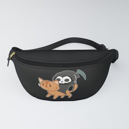 Death Riding Cat Funny - Funny Cats Fanny Pack