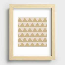 Geometric Pyramid Pattern XXXVII Recessed Framed Print