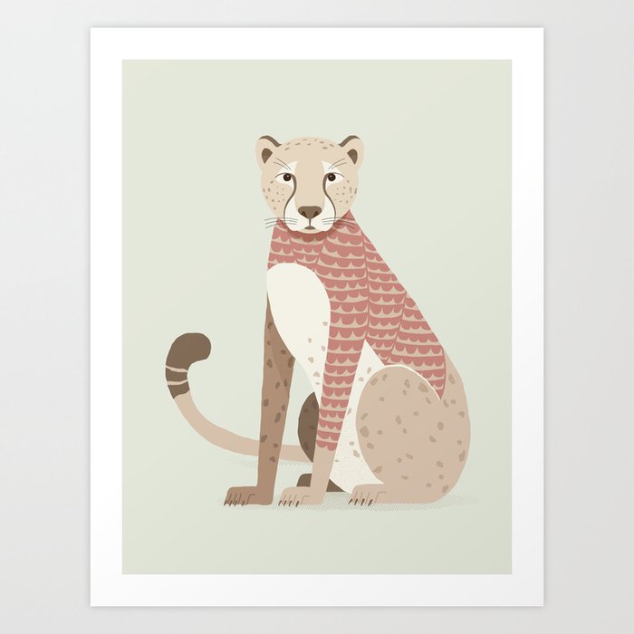 Whimsical Cheetah Art Print