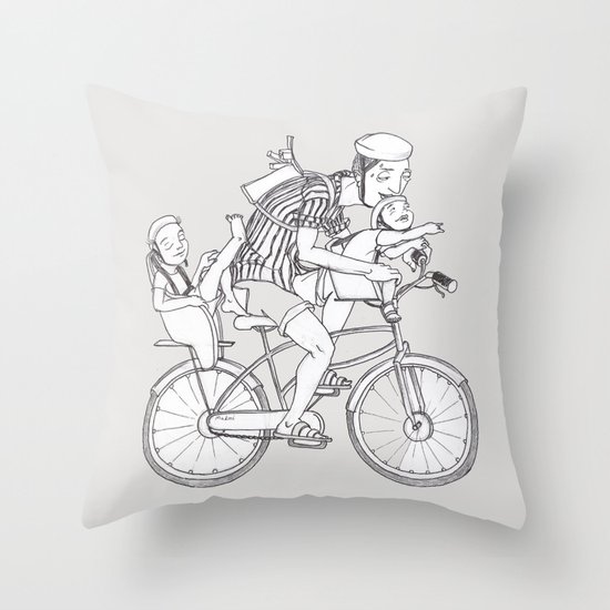 bicycle Throw Pillow