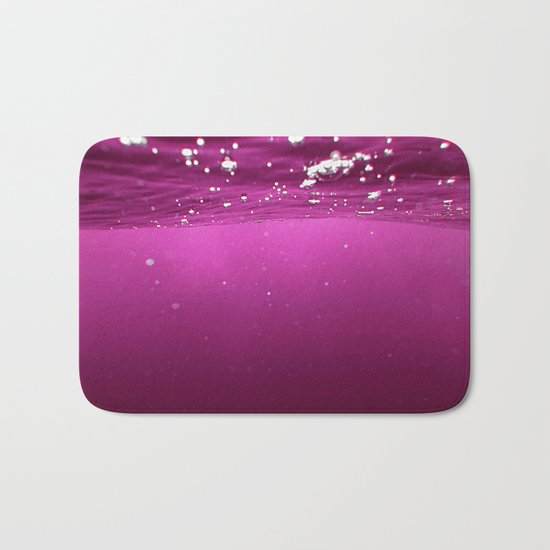 Pink Velvet Ocean Bath Mat
