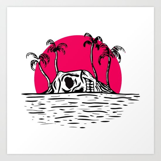 Skull Island Art Print