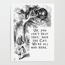 We're all mad here Poster
