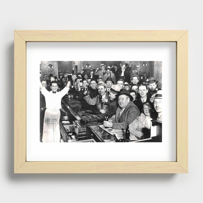 The Night Prohibition Ended Recessed Framed Print