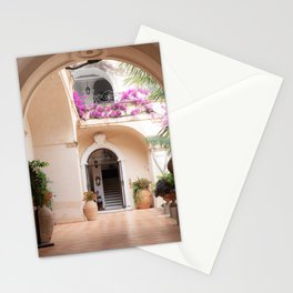 Courtyard with Arch - Positano, Italy Stationery Card