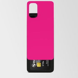 Neon Hot Magenta Pink Android Card Case