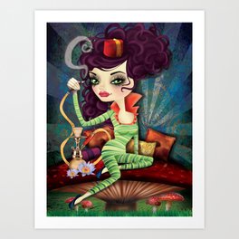 Alice in wonderland - The Caterpiller Art Print