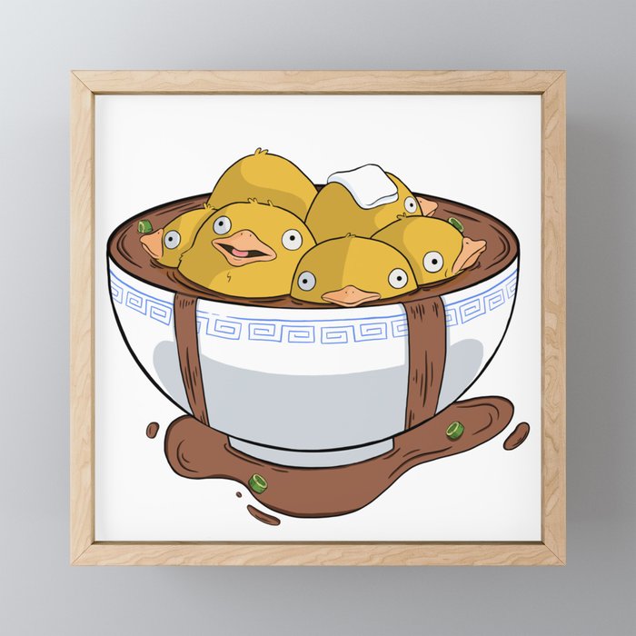 Chicken soup Framed Mini Art Print